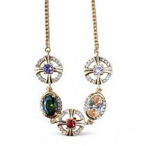 Rose Gold Plated Multi-Color Gemstone Bracelet Rose Gold-Plated Bracelet